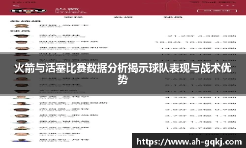 火箭与活塞比赛数据分析揭示球队表现与战术优势